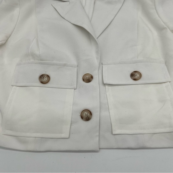 AQUA White Cropped Blazer – Size S – New with Tags – $118 Retail - Picture 4 of 11